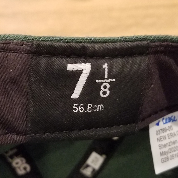 The Hundreds New Era Hat Size 7 1/8 Green White Blondie Beach Logo Fitted - Picture 8 of 12